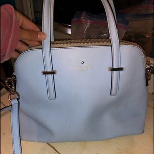 kate spade baby blue purse
